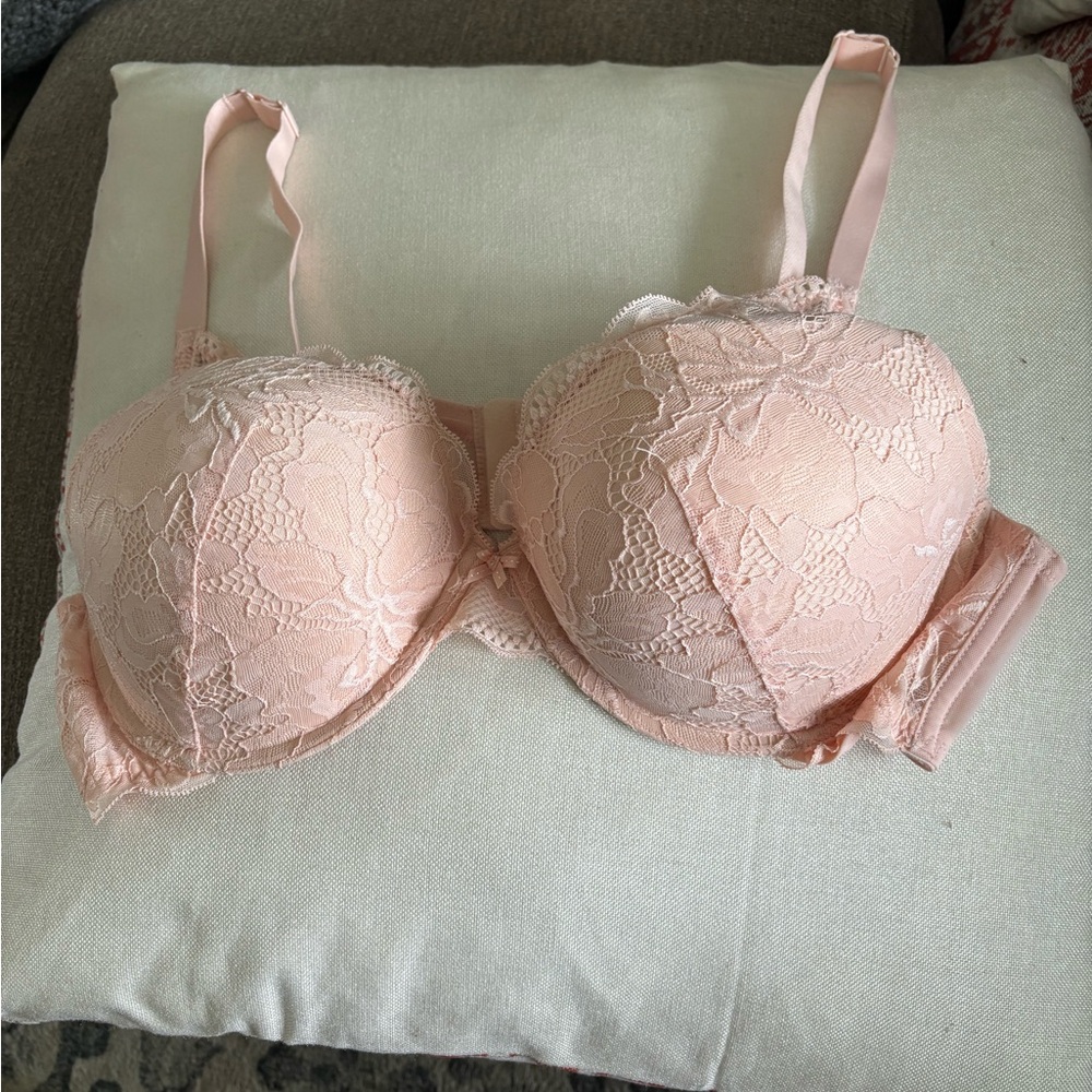 Auden Blush Lace Underwire Bra